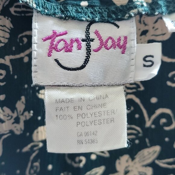 Vintage 90's Women's 30 High Rise Pleated Bermuda Shorts Culottes Dainty Floral - Picture 4 of 7